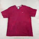 NIKE BURGUNDY TEE - X LARGE