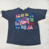 BLACK GRAPHIC TEE - LARGE