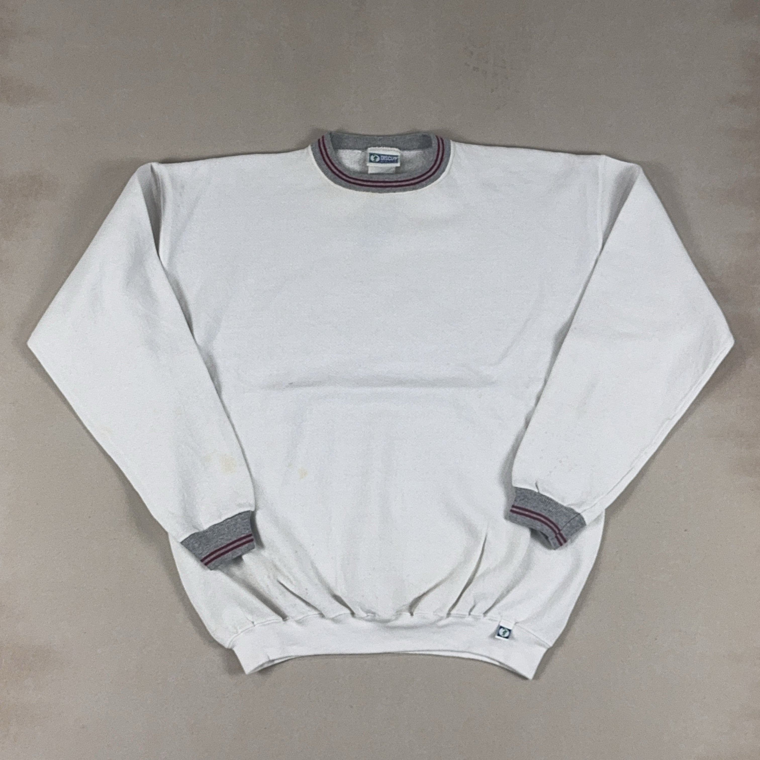 VINTAGE WHITE CREW - LARGE