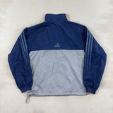 ADIDAS NAVY & GREY JACKET - MEDIUM