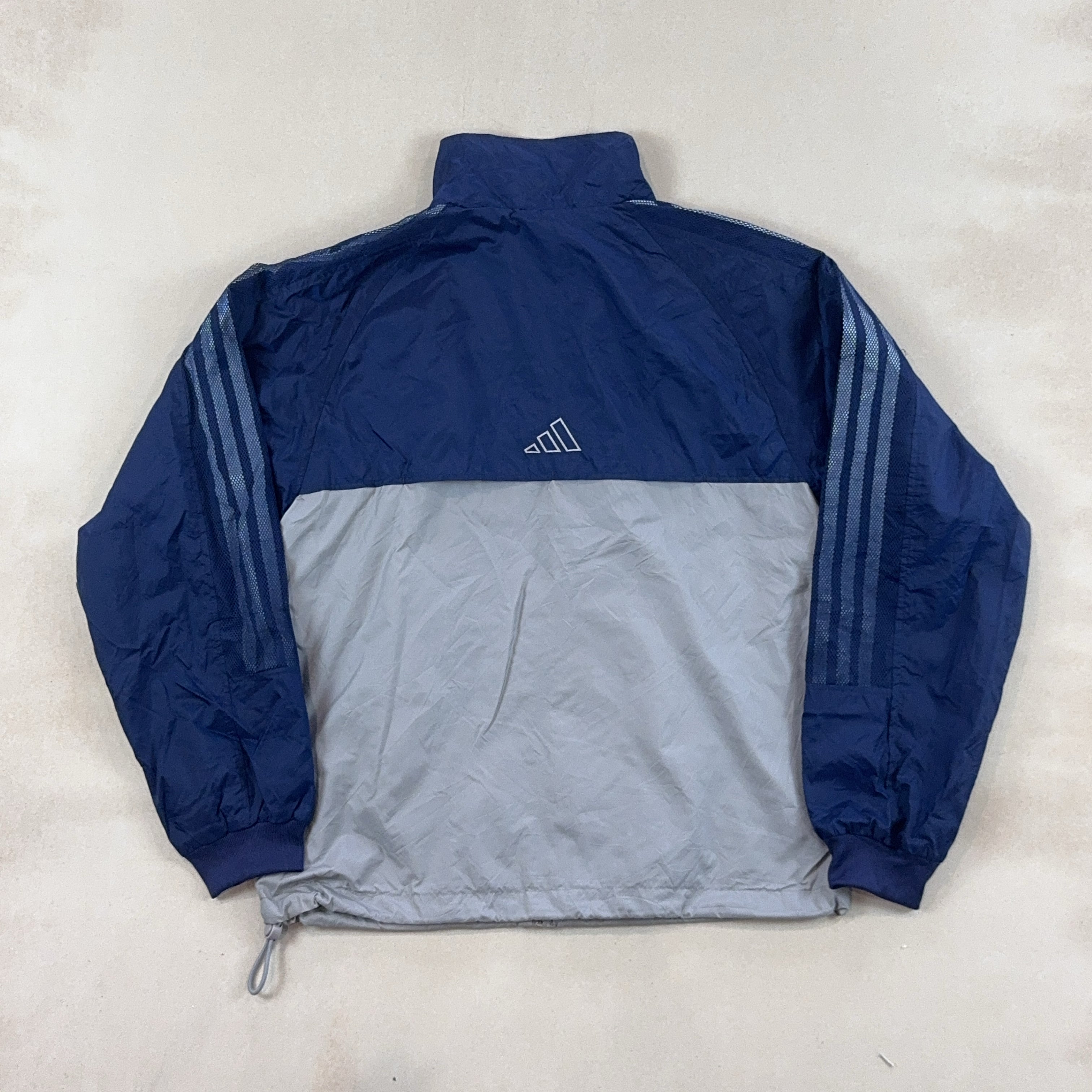 ADIDAS NAVY & GREY JACKET - MEDIUM