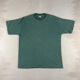 GREEN STRIPED TEE - LARGE