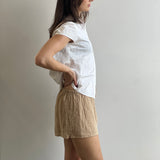 Saskia Shorts - Almond Stripe