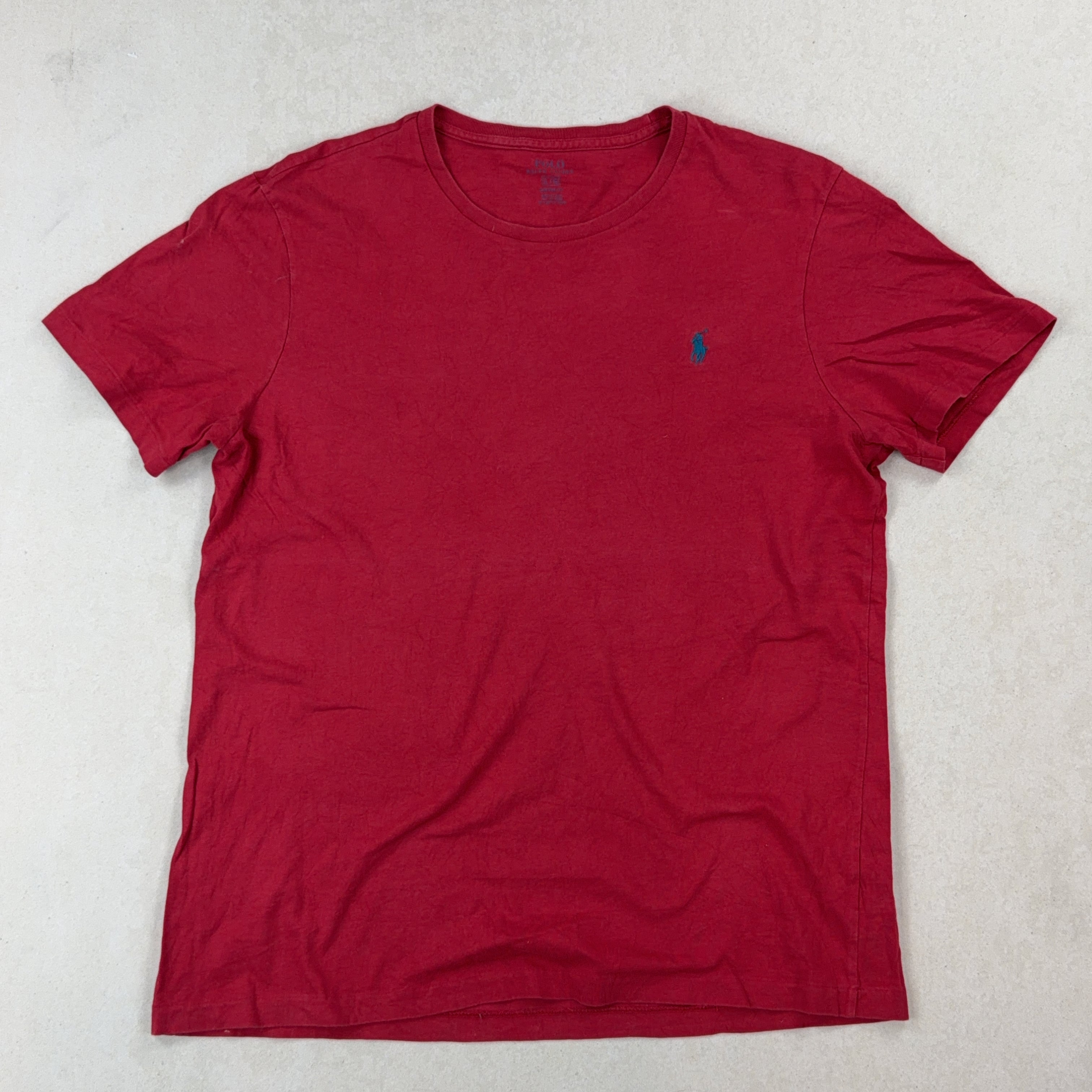 RALPH LAUREN RED TEE - LARGE