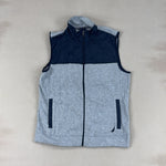 CHAPS GREY & NAVY VEST - LARGE
