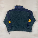 COLUMBIA GREEN & NAVY FLEECE - X LARGE