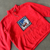 ONEILL FLEECE CREW RED LARGE