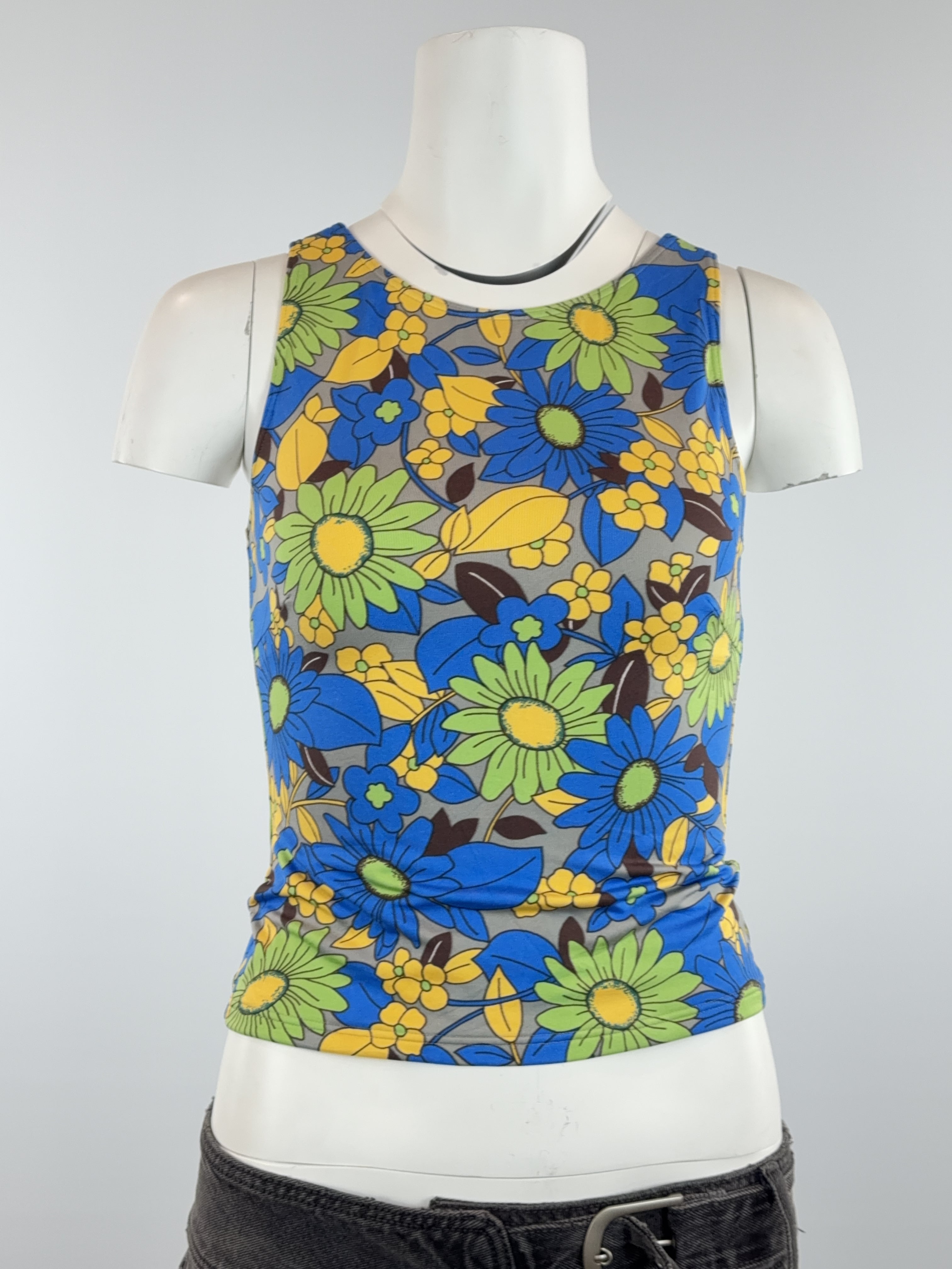 VINTAGE FLORAL TANKINI - X SMALL