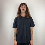 BLACK V-NECK TEE - MEDIUM