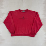QUIKSILVER RED CREW - LARGE