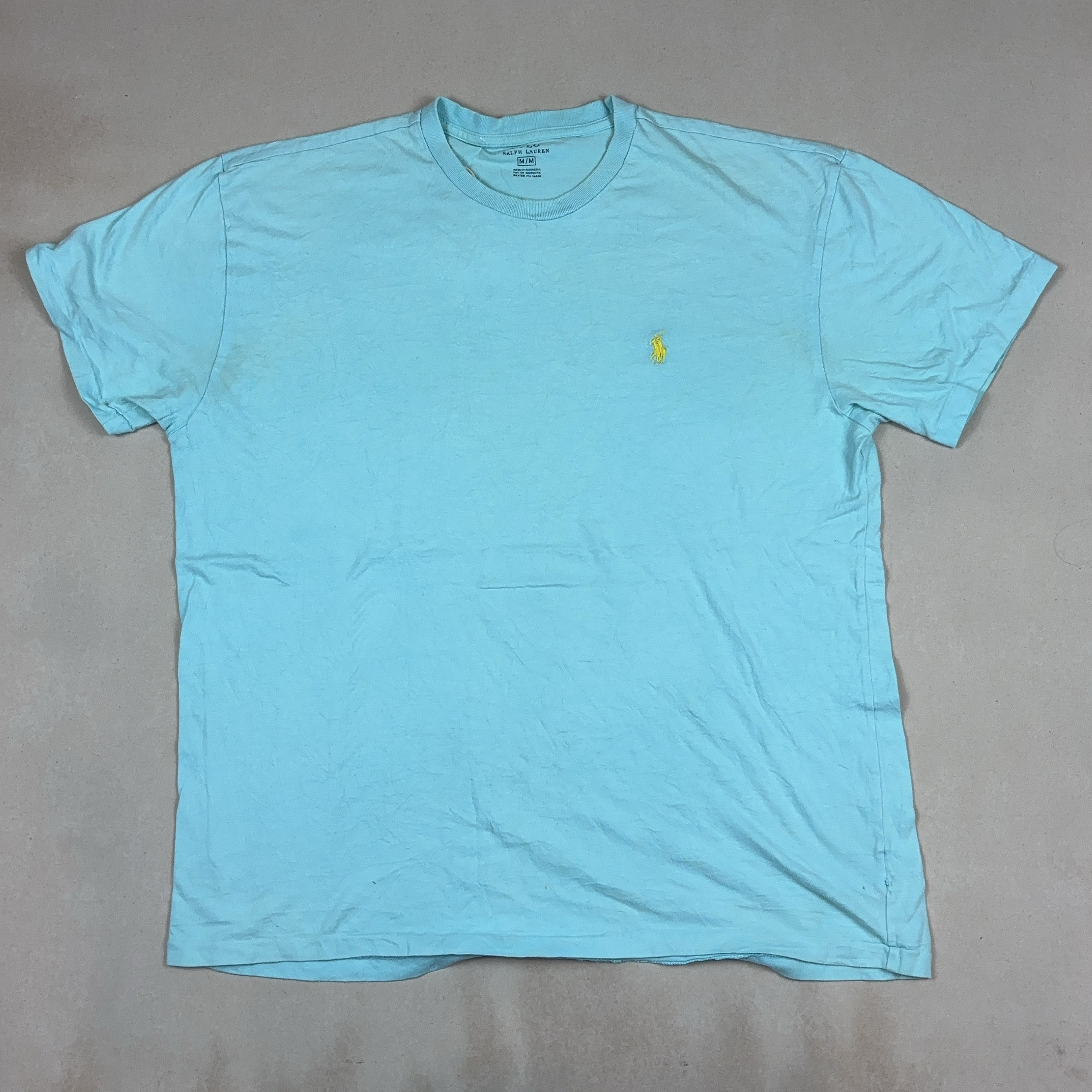RALPH LAUREN LIGHT BLUE TEE - MEDIUM