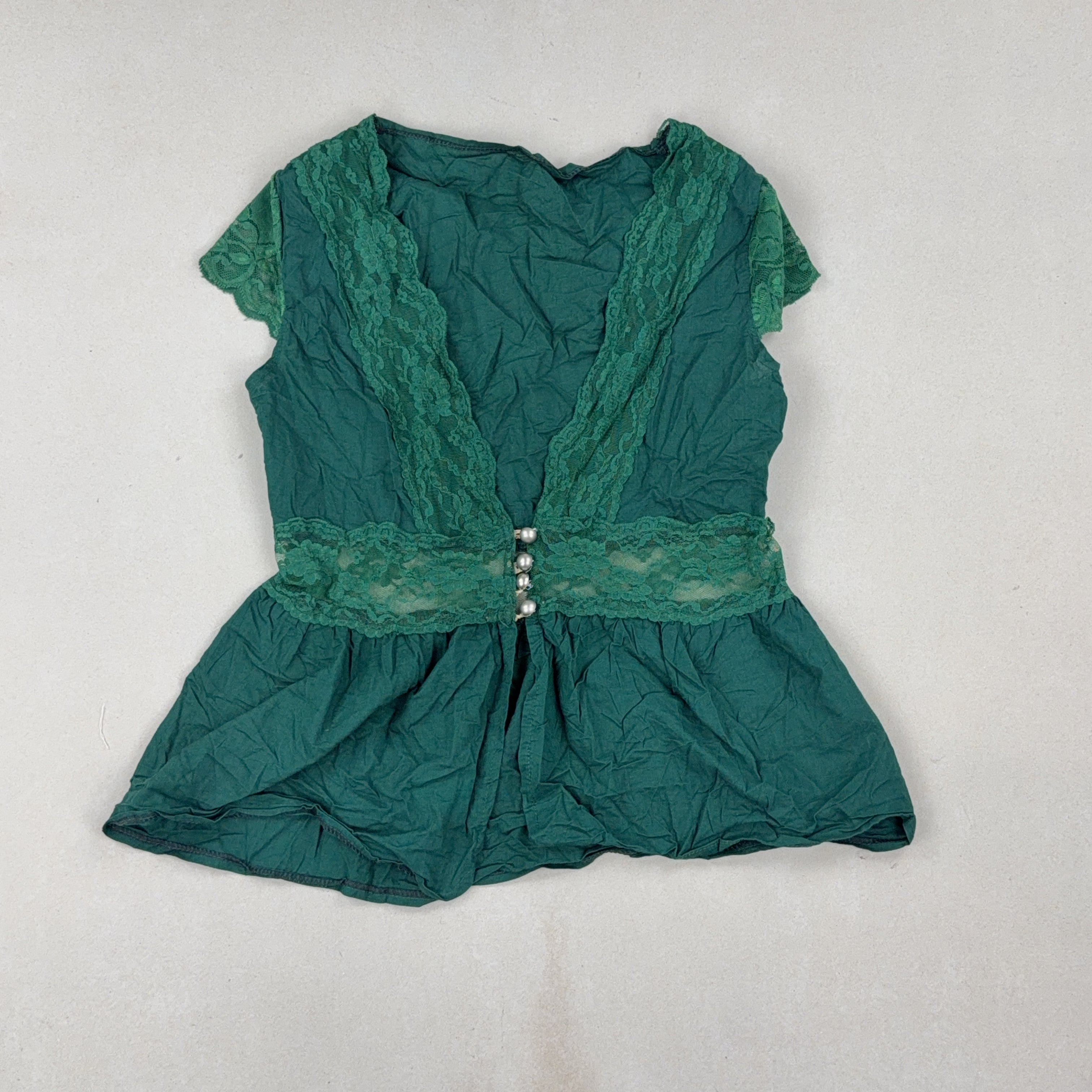VINTAGE GREEN TOP - LARGE
