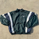 REEBOK ZIP UP SPRAY JACKET GREEN LARGE