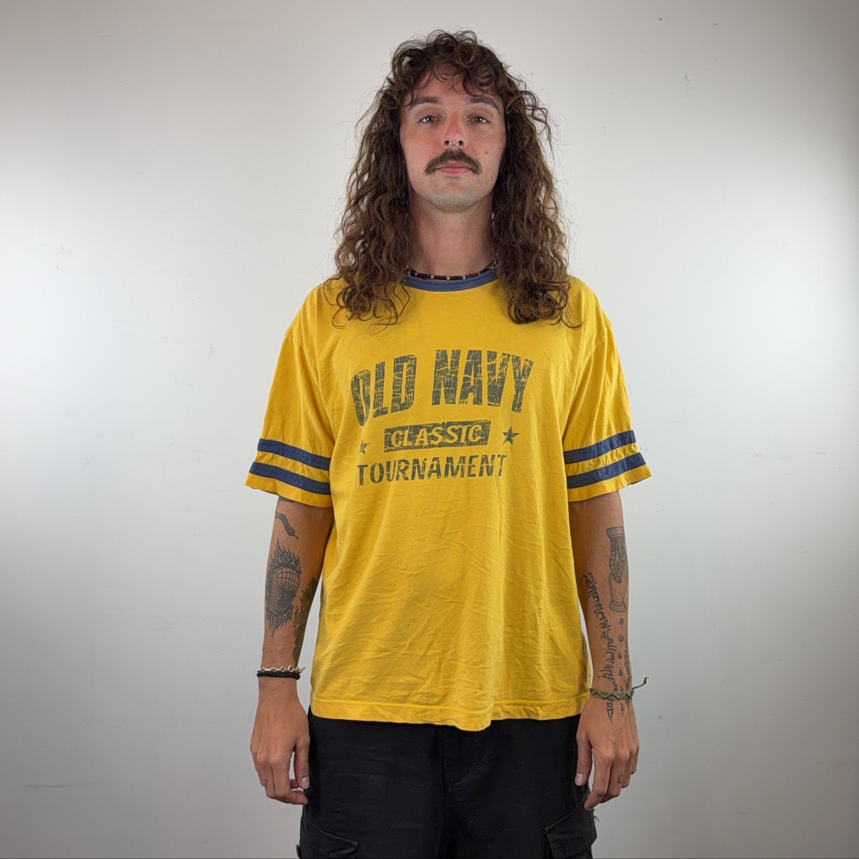 OLD NAVY YELLOW TEE - LARGE