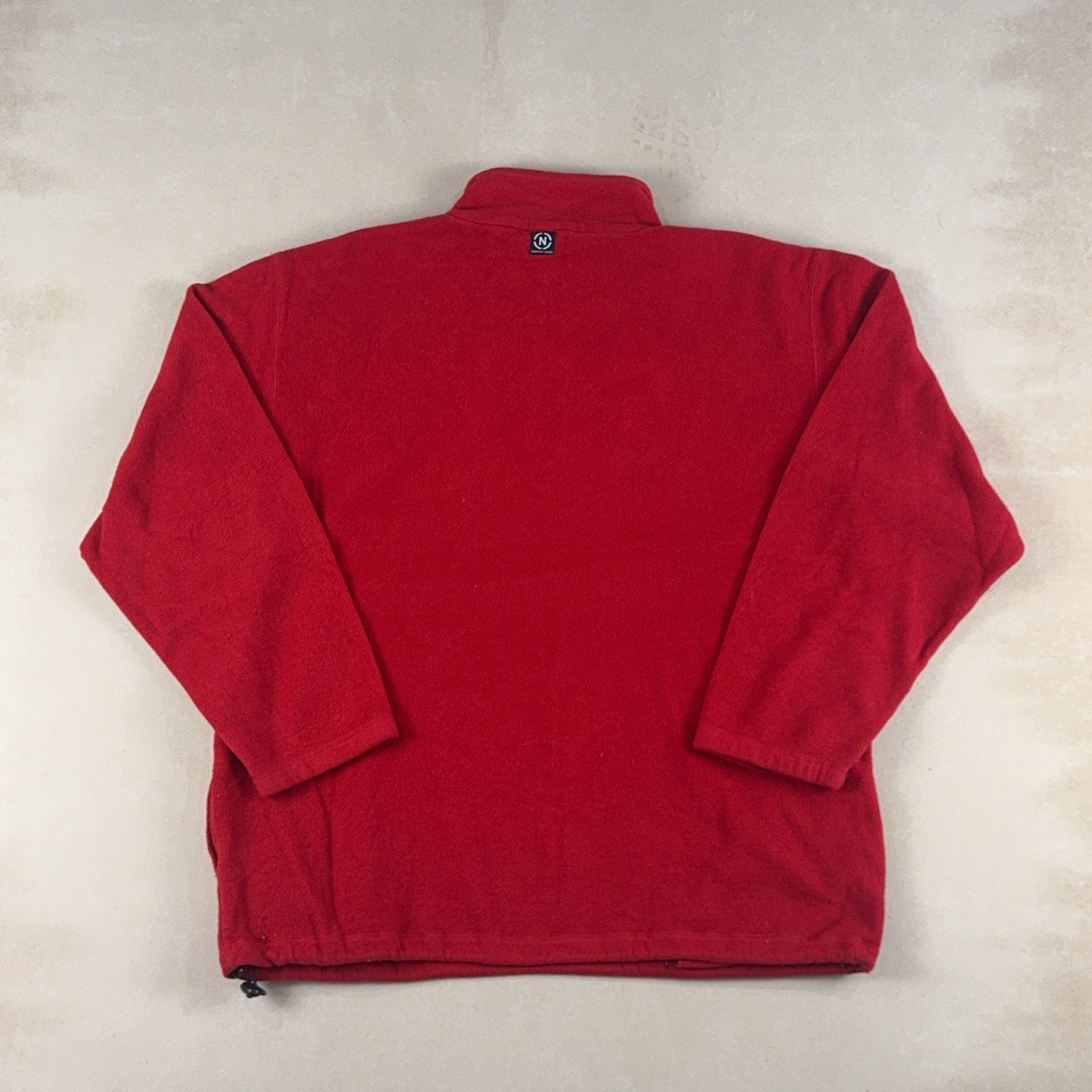NAUTICA RED QUARTER ZIP - LARGE