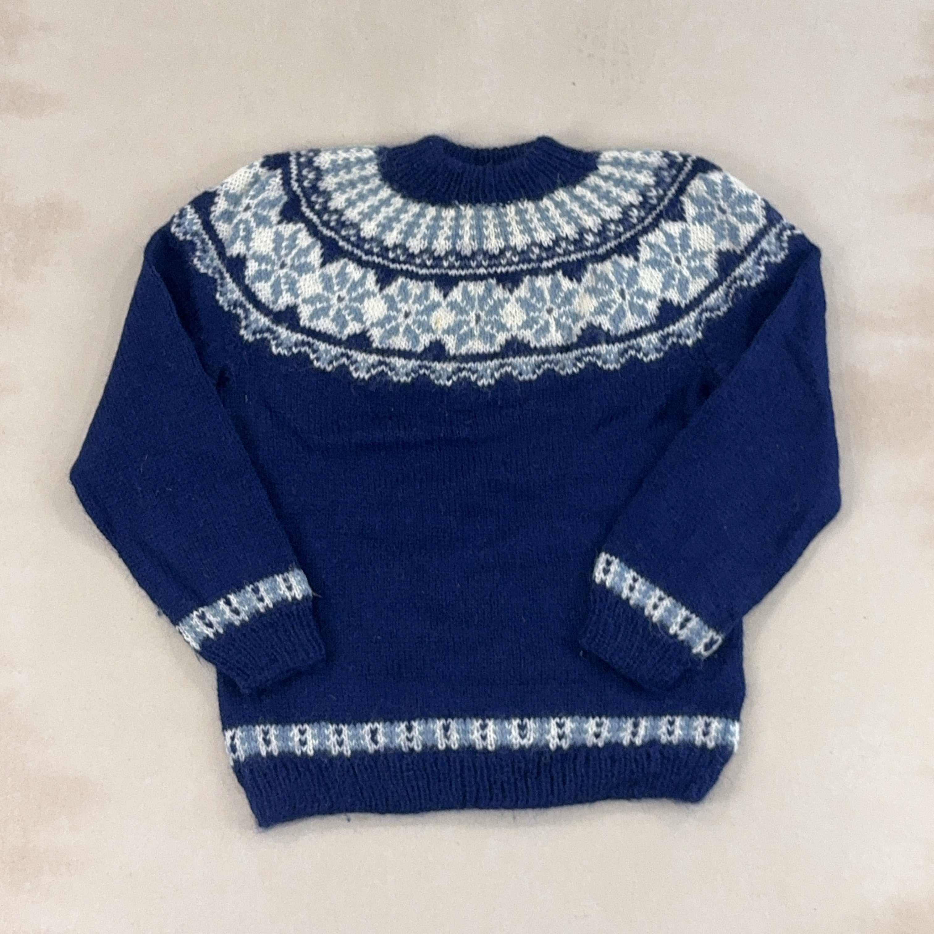 VINTAGE BLUE KNIT - LARGE