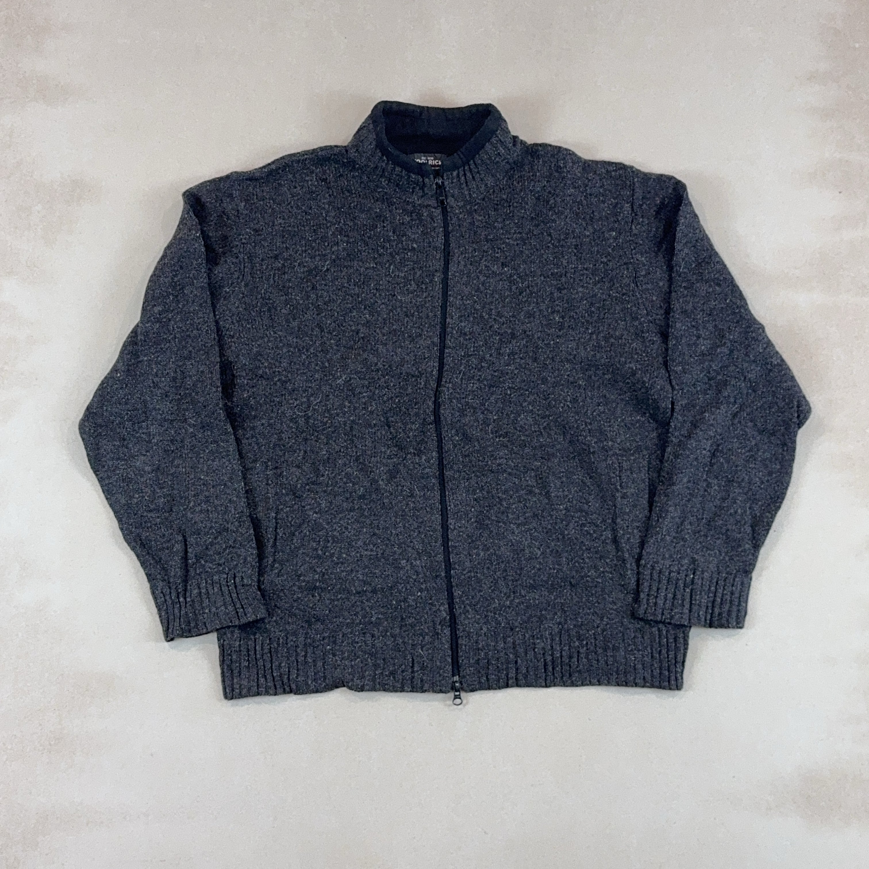 WOOLRICH ZIP UP KNIT - LARGE