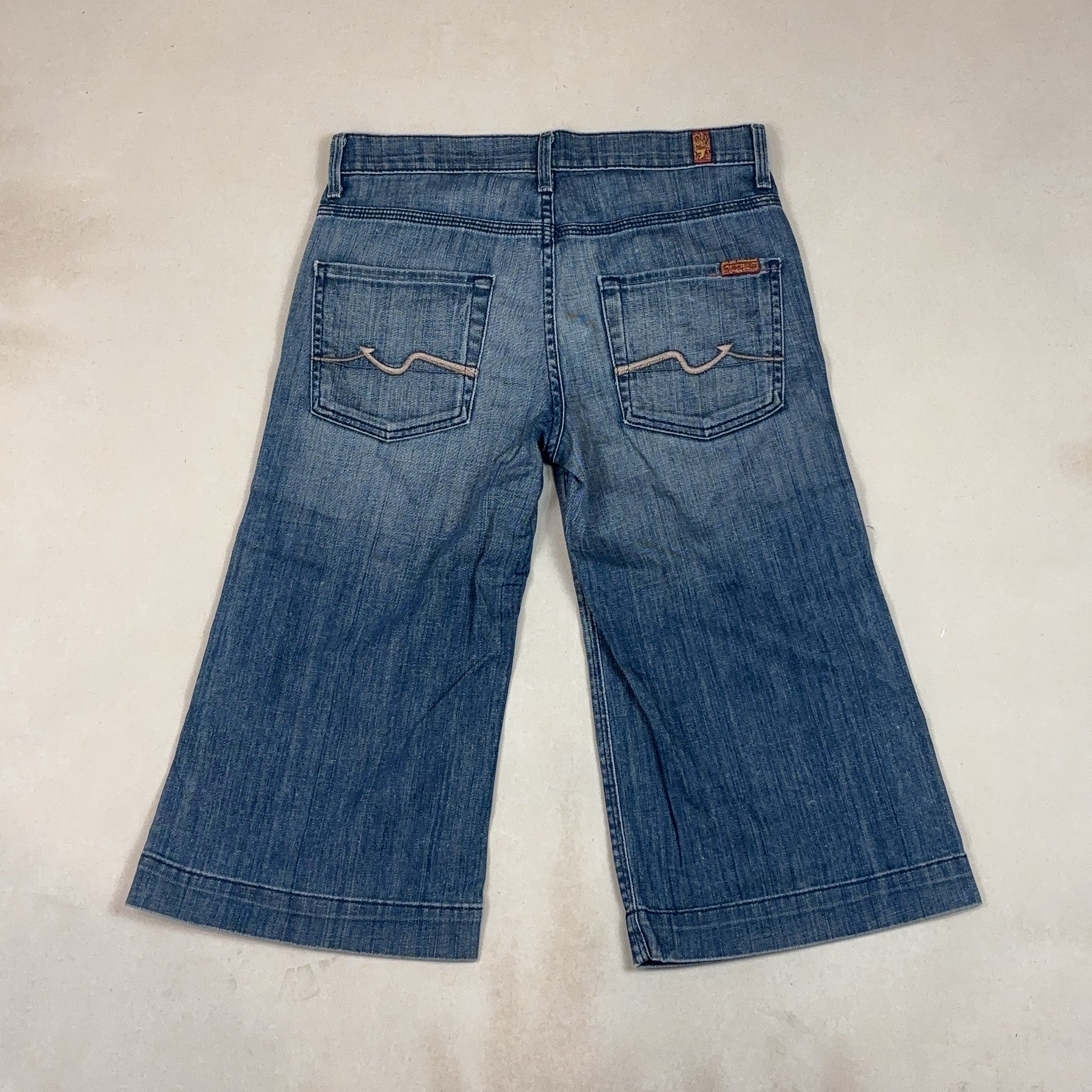 VINTAGE DENIM CAPRIS - LARGE