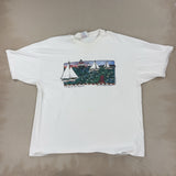GRAPHIC WHITE TEE - 2X LARGE
