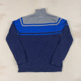 CHAPS NAVY QUARTER ZIP - MEDIUM