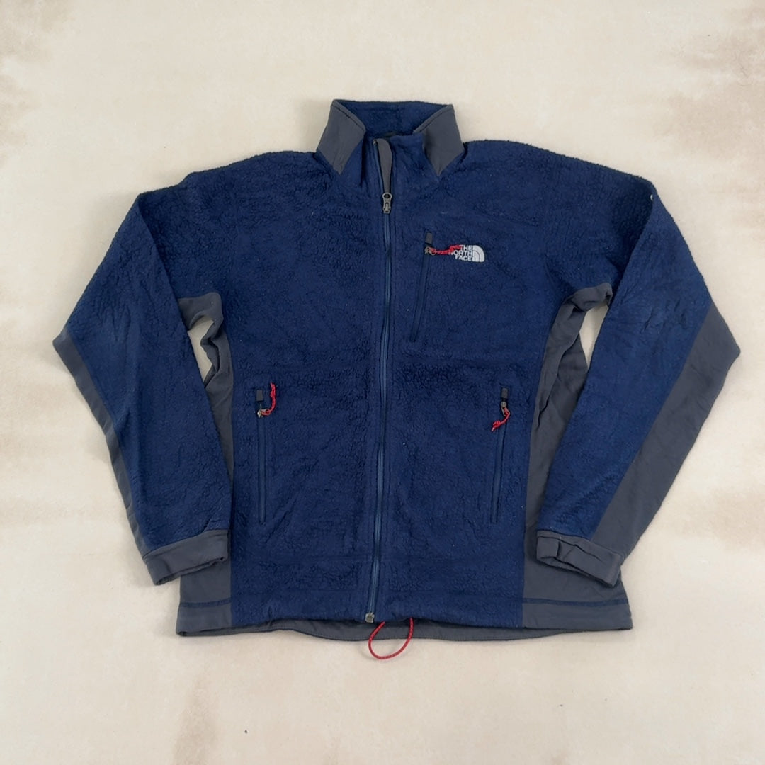 THE NORTH FACE NAVY & GREY FLEECE - MEDIUM