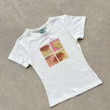 Allegra Tee - Spring Breeze - White