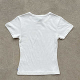 Allegra Tee - Spring Breeze - White