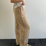 Saskia Pants - Almond Stripe