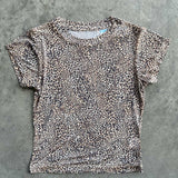 Mesh Baby Tee - Carmella Leopard