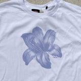 Khrma Boyfriend Tee - Astro Blue Lily - White