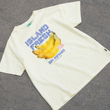 Khrma Boyfriend Tee - Island Fresh Bananas - Cream