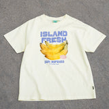 Khrma Boyfriend Tee - Island Fresh Bananas - Cream