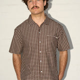 Big Short Sleeve Shirt - Mocha Check