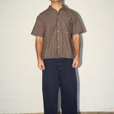 Big Short Sleeve Shirt - Mocha Check