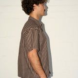 Big Short Sleeve Shirt - Mocha Check