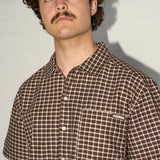 Big Short Sleeve Shirt - Mocha Check