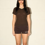 Brazil Tee - Walnut/Vintage Yellow