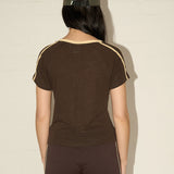 Brazil Tee - Walnut/Vintage Yellow