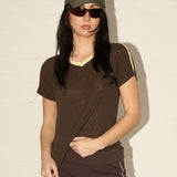 Brazil Tee - Walnut/Vintage Yellow
