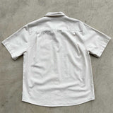 Khrma Byron Short Sleeve Shirt - Surf Wax White