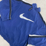 NIKE VINTAGE ZIP UP JACKET BLUE MEDIUM