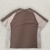 Chopped Peached Tee - Brown/Beige