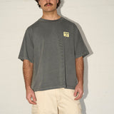 Chopped Peached Tee - Slate Grey