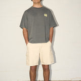 Chopped Peached Tee - Slate Grey