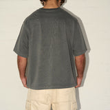 Chopped Peached Tee - Slate Grey