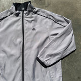 ADIDAS ZIP UP SPRAY JACKET GREY LARGE