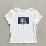 Sophia Tee - Cool Cat - Off White