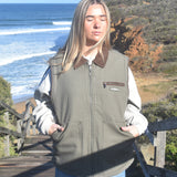 Reversible Worker Vest - Hunt Green