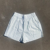 Khrma Ivy Shorts - White/Green Stripe