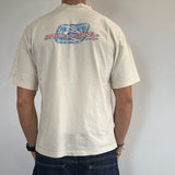 CREAM RIPCURL TSHIRT